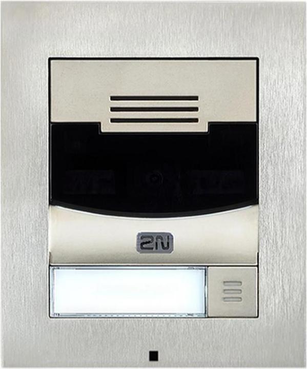 Actual product image 2N IP Solo door station with camera, wall mounting, silver (Ethernet, Cable)