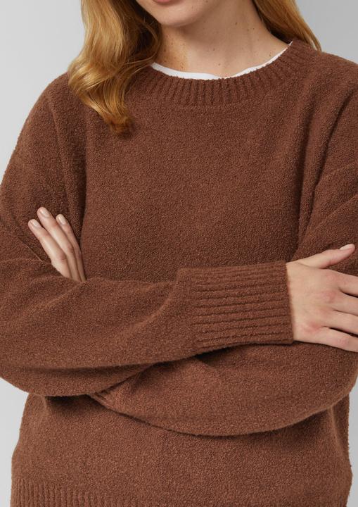 Produktbild s.Oliver Strickpullover Pullover aus Bouclé im Relaxed Fit (48)