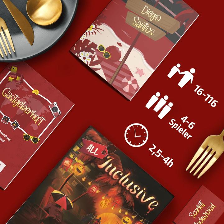 Produktbild Mord bei Tisch All-Inclusive - Krimidinner (Deutsch, 4 - 6 Spieler)