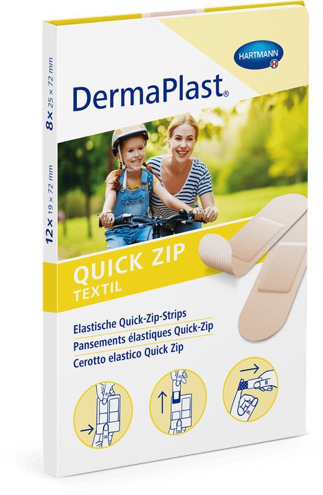 Actual product image DermaPlast Quick Zip Textil Pflaster (20 x)
