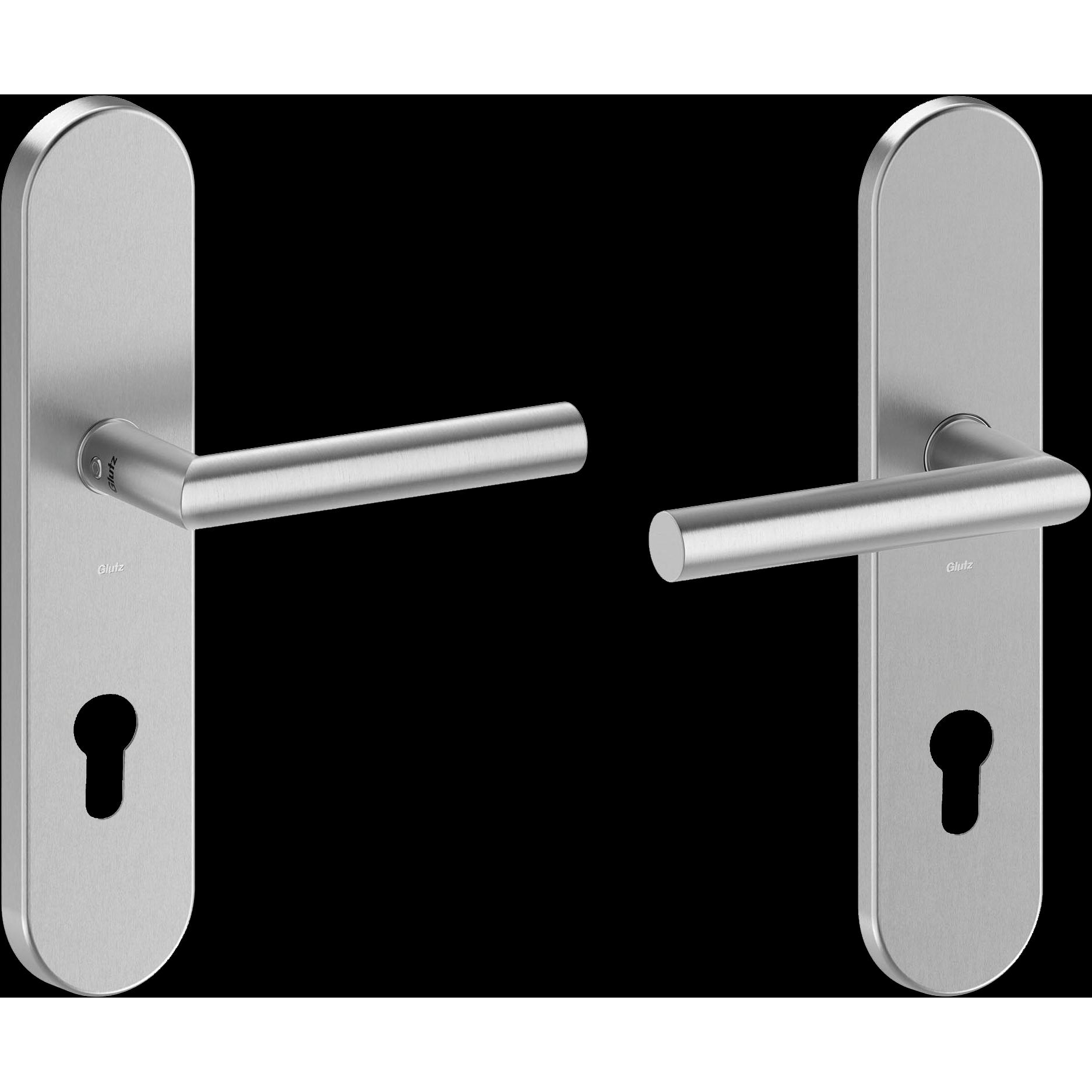 Glutz, Türgriff + Fenstergriff, Schutzschild-Garnitur 58541 Memphis (Türschild)