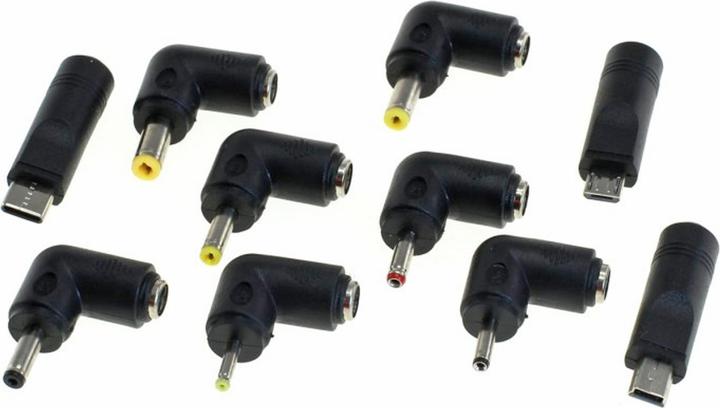 Image du produit AccuCell Universal USB Ladekabel mit DC-Stecker 5,5x2,1mm und Adaptern (1 m, 10 W)