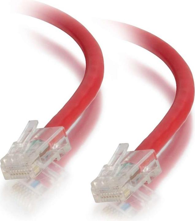 Produktbild C2G Kabel / 1 m Assembled Red CAT5E PVC UTP (UTP, CAT5e, 1 m)