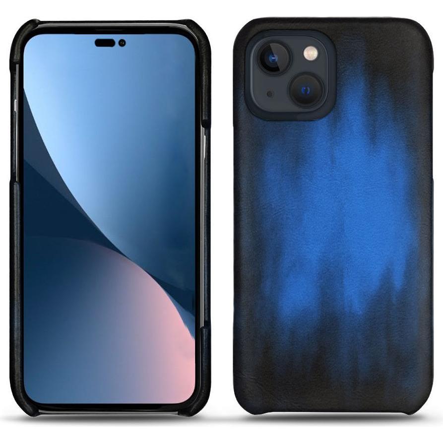 Noreve Lederschutzhülle (Apple iPhone 14 Plus), Smartphone Hülle, Blau