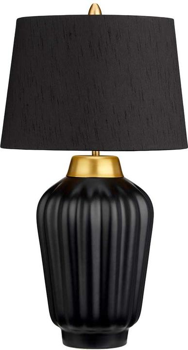 Schwarz und Gebürstetes Messing