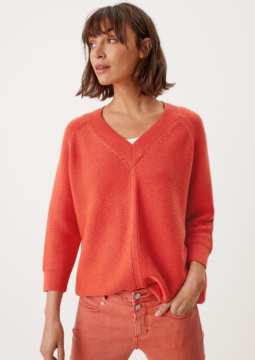Image du produit s.Oliver Strickpullover V-Neck-Pullover mit Strukturmuster (M)