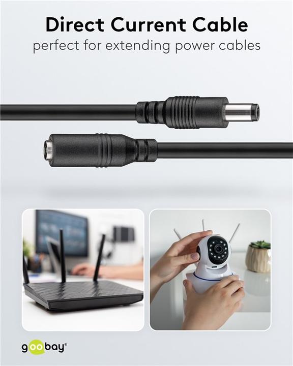 Actual product image Goobay Power supply extension cable (3 m)