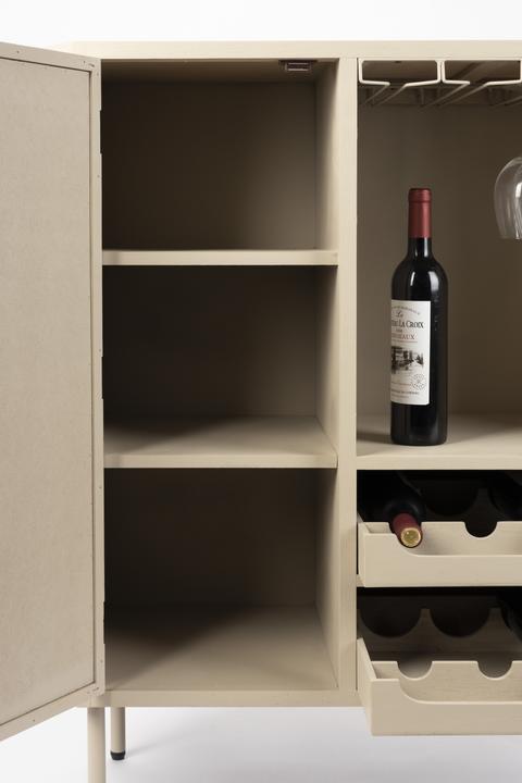 Produktbild White Label Living Cabinet (8 Flaschen, 90 x 38 x 100 cm)