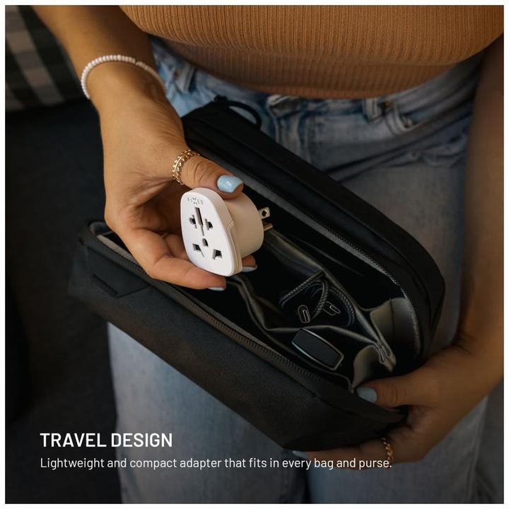 Actual product image Fixed USA Adapter, white