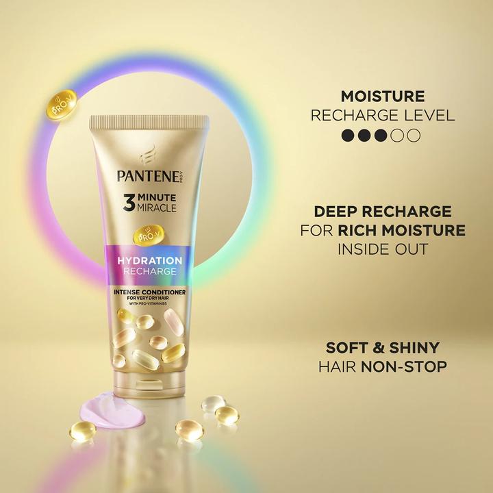 Actual product image Pantene Prov Hydration Recharge 3 Minute Miracle 220 Ml (220 ml)