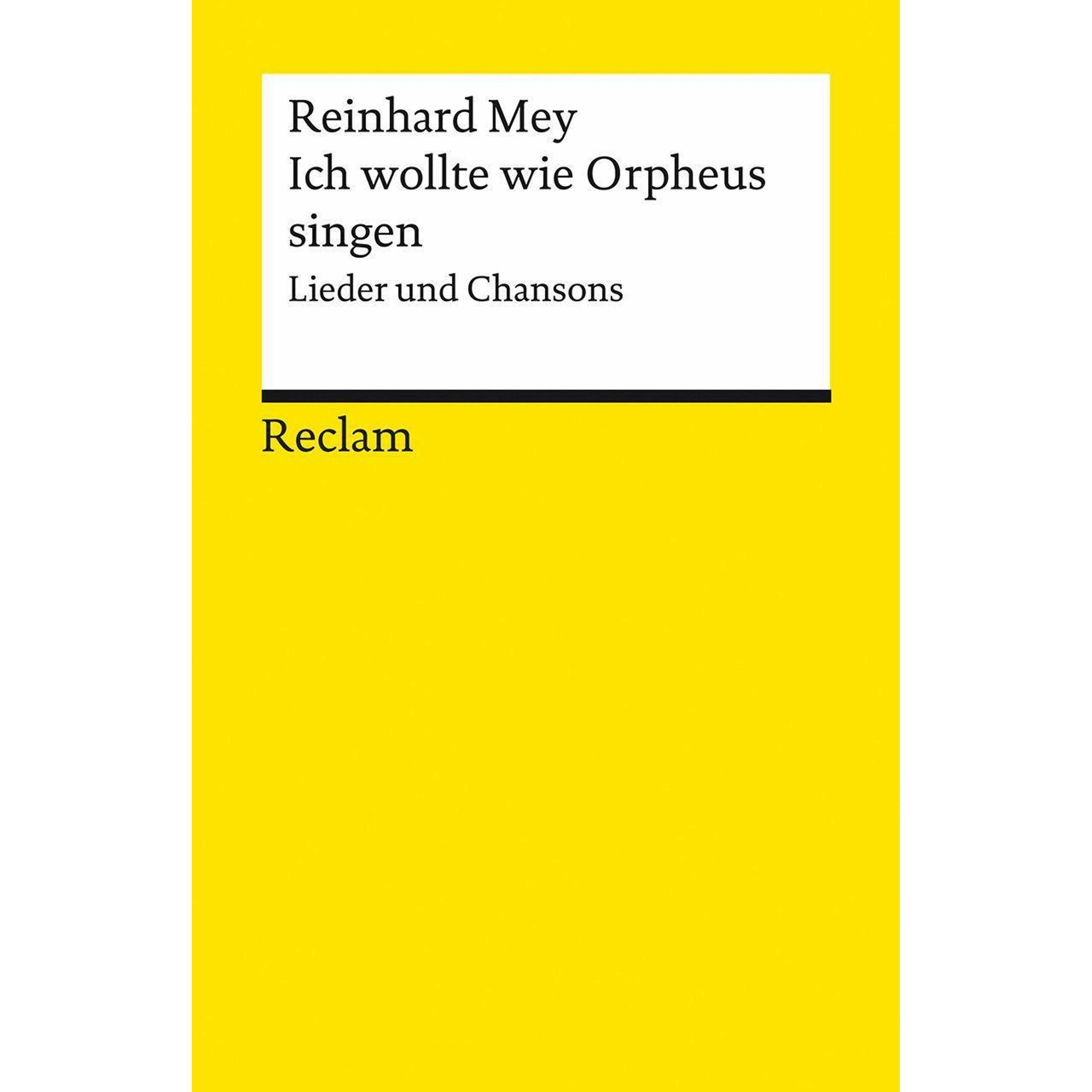Thumbnail - Ich wollte wie Orpheus singen, Sachbücher von Reinhard Mey, Oliver Kobold