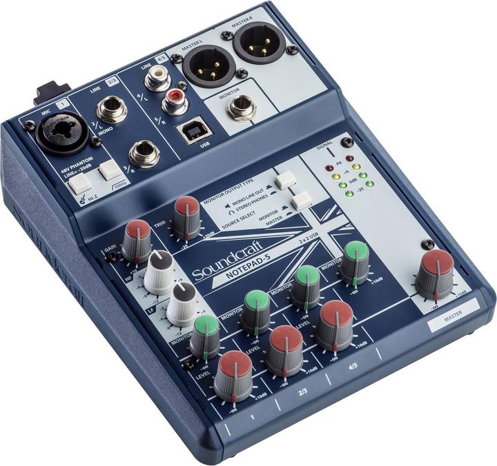 Actual product image Soundcraft notepad-5 (Studio- and Livemixer)