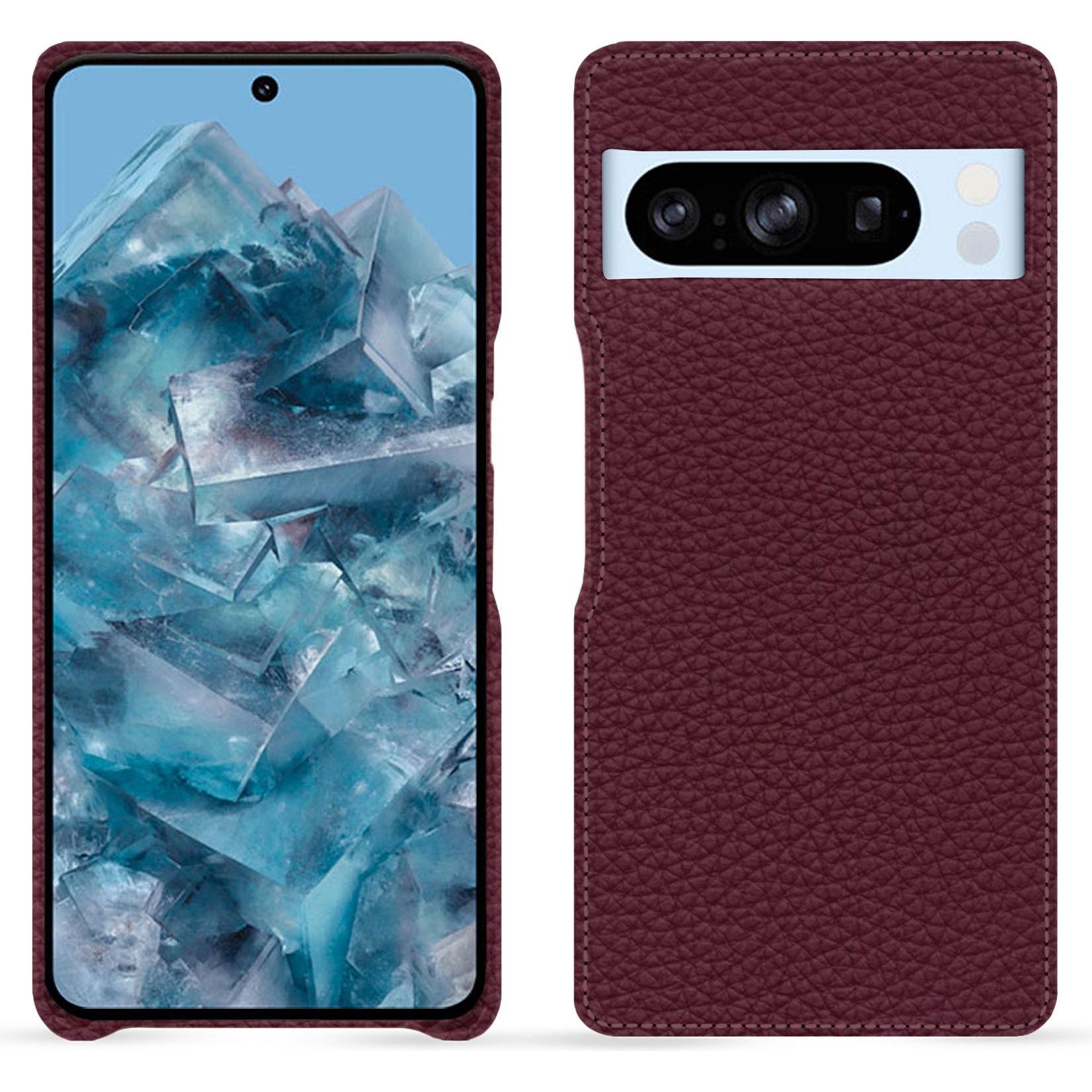Thumbnail - Noreve Lederschutzhülle (Google Pixel 8 Pro), Smartphone Hülle, Violett