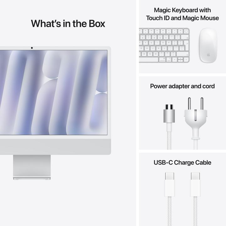 Image du produit Apple iMac 2024 (M4, 16 Go, 512 Go, Apple M4 10-Core)