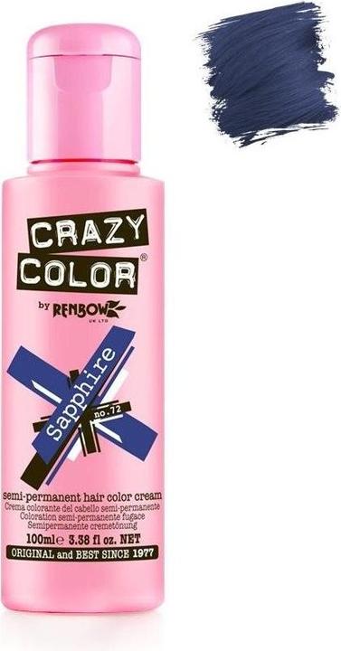 Produktbild Crazy Color Semi Permanent Dye 72 Saphir (Sapphire)
