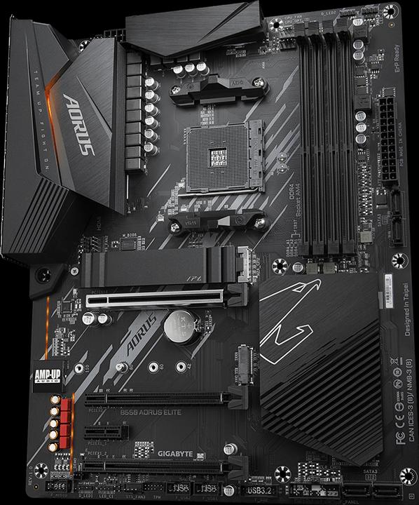 Image du produit Gigabyte B550 AORUS Elite V2 (AM4, AMD B550, ATX)