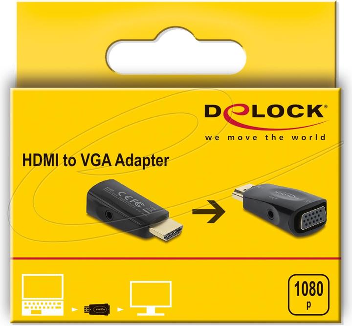 Actual product image Delock HDMI zu VGA Adapter mit Audio (VGA, 4.95 cm)