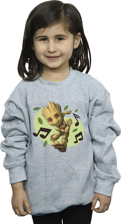 Image du produit - Sweat GUARDIANS OF THE GALAXY GROOT MUSICAL NOTES - Fille (140, 146)
