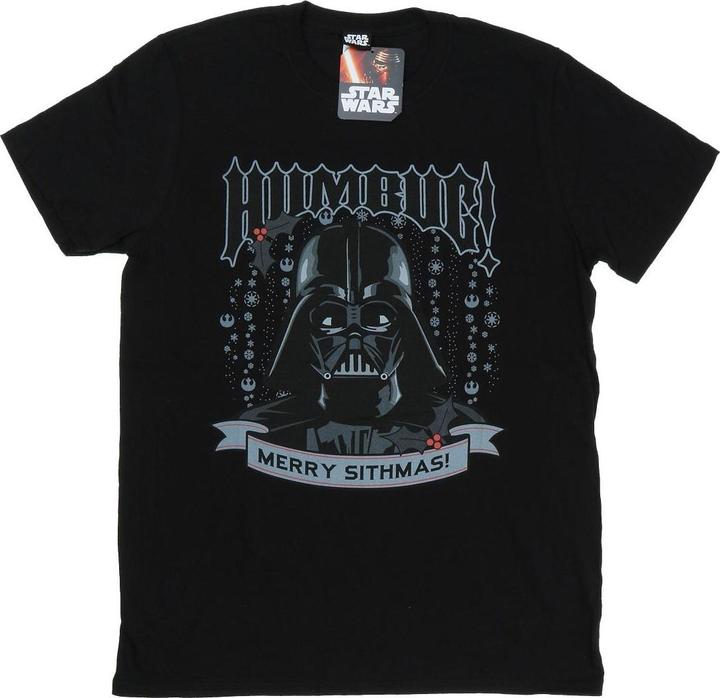 Immagine prodotto Star Wars Christmas Darth Vader Humbug Maglietta Uomo (L)