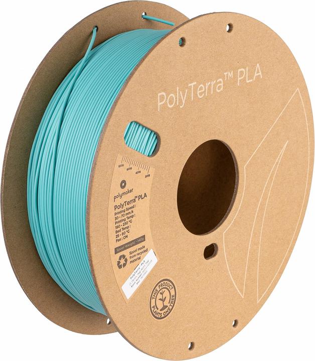 Produktbild Polymaker PolyTerra (PLA, 1.75 mm, 1000 g, Türkis)