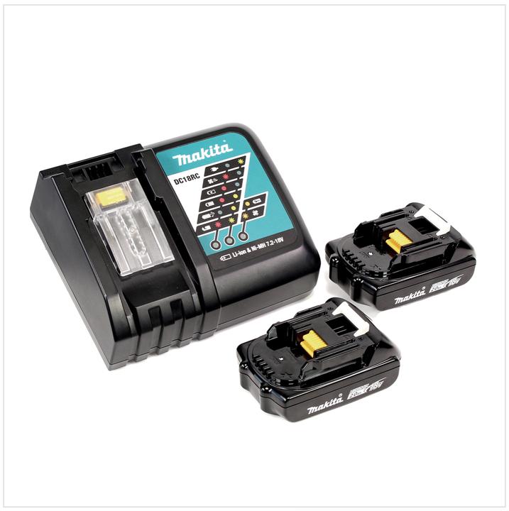 Actual product image Makita DTW 190 RYJ 18V Li-Ion Cordless Impact Wrench + MakPac Case + 2 x Batteries BL 1820 2,0 Ah +