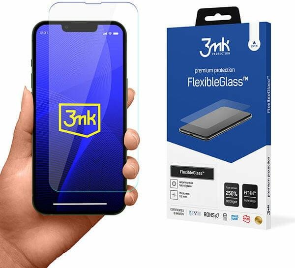 Actual product image 3MK hybrid glass Flexible 2.5D for iPhone 13 Mini (1 Piece, Apple iPhone 13 mini)