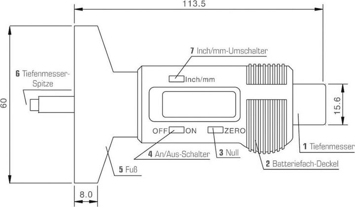 Produktbild Dino Reifenprofilmesser Digital