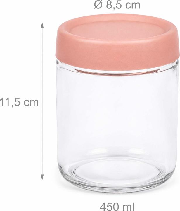 Produktbild Relaxdays 4x Einmachgläser (4 Stk., 0.45 l)