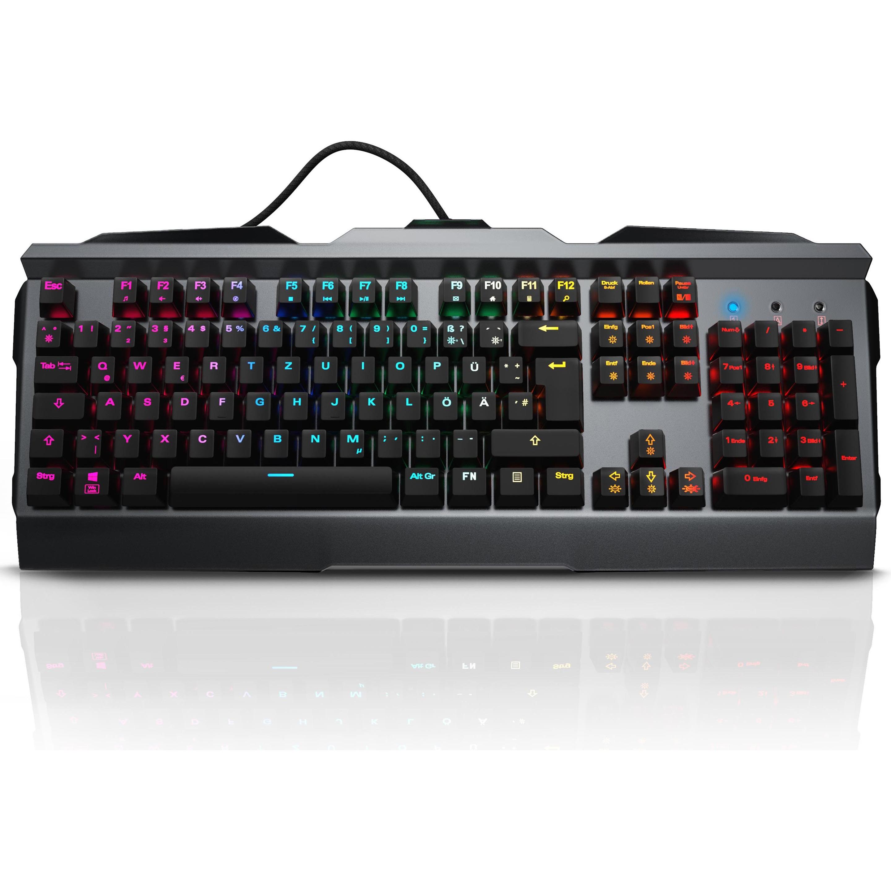 Titanwolf Gaming Tastatur (DE, Kabelgebunden), Tastatur, Grau