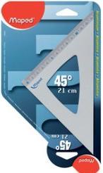 Actual product image Maped Drawing triangle 45 degrees, made of aluminium