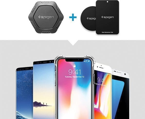 Immagine prodotto Spigen Supporto per auto per ingresso CD QS24 magnetico - nero