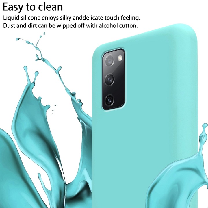 Actual product image Cadorabo Necklace Case Liquid TPU Handy Kette Liquid (Samsung Galaxy S20 FE)
