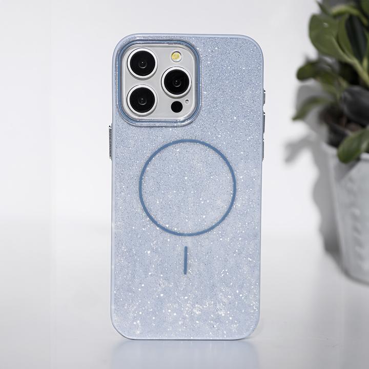 Produktbild OEM Glitter Thin Mag case for iPhone 14 6,1" blue (Apple iPhone 14)