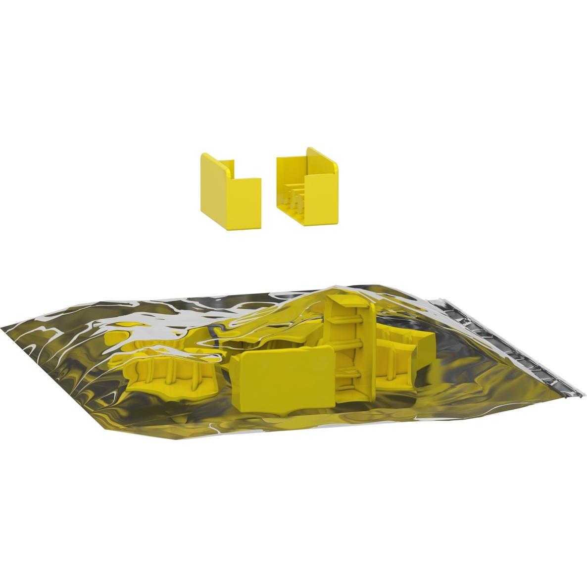 Schneider Electric, Sicherung, Schlaufenschienenendstück für 4-polige Schiene, Satz zu 10 Stück Zur Verwendung b