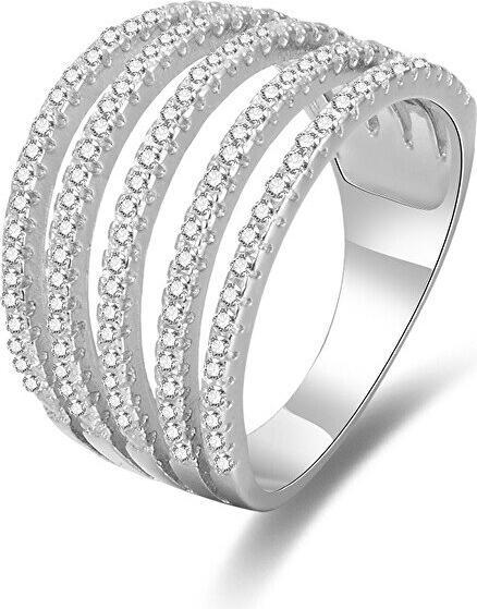 Produktbild Beneto Silver ring with zircons AGG346 - Circuit: 54 mm (L) (54, 925 Silber)
