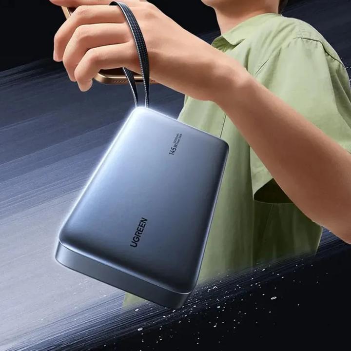 Image du produit Ugreen PB551 20.000mAh 145W Powerbank Built-in Cable 2x USB-C (20000 mAh, 145 W)