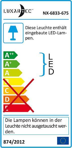Energie-Label Lunartec Glas-LED-Lupenleuchte (450 lm)
