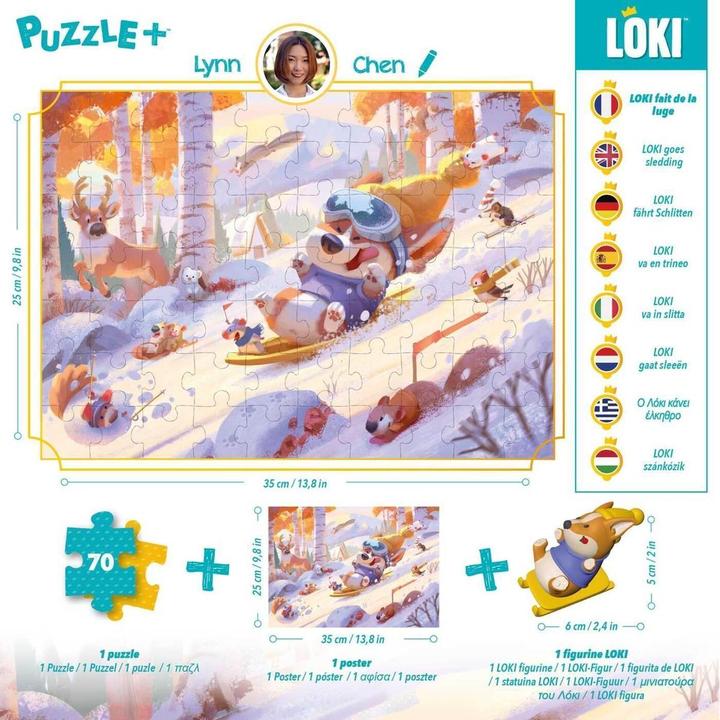 Produktbild Loki Kids Loki Puzzle Winter.519246 (70 Teile)