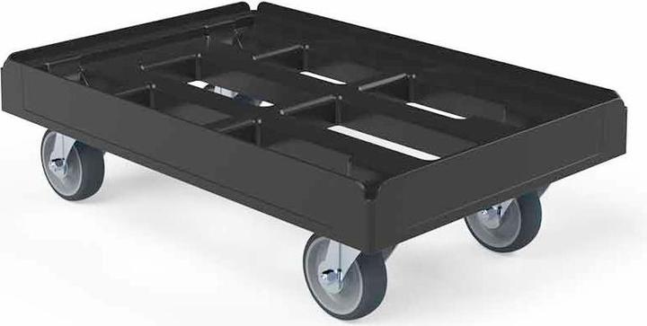 Produktbild eurokraft basic Transportroller, schwarz (300 kg)