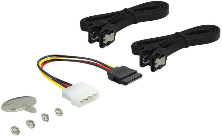 Image du produit Delock Cadre de montage 5.25 1x3.5, 1x2.5, 2xUSB3 ports, hot-swap