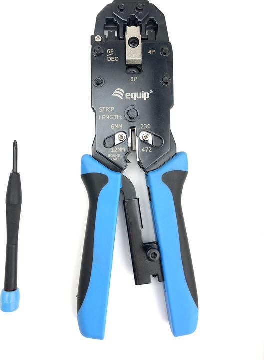 Image du produit equip Outil Pince à sertir 8P8C Profi 4P/2C 4P/4C 6P/4C (23 mm)