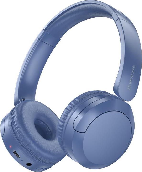 Borofone Kopfhörer auf dem Ohr BO37 Marvellous Bluetooth Blau (28 h, Senza fili)