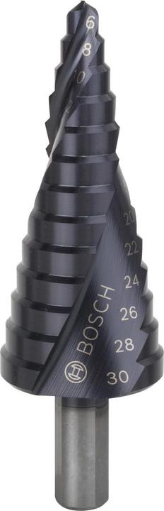 Produktbild Bosch Professional Zubehör Stufenbohrer HSS-AlTiN, 6 - 30 mm, 10 mm, 93,5 mm, 13 Stufen (10 mm)