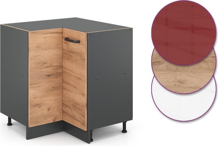 Actual product image Vicco Eckunterschrank R-Line (75.5 x 46 x 81.5 cm)