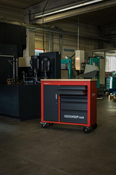 Actual product image Gedore red R20400006 Workshop trolley MECHANIC PLUS + 6 drawers 988x431x935 mm (1 x)