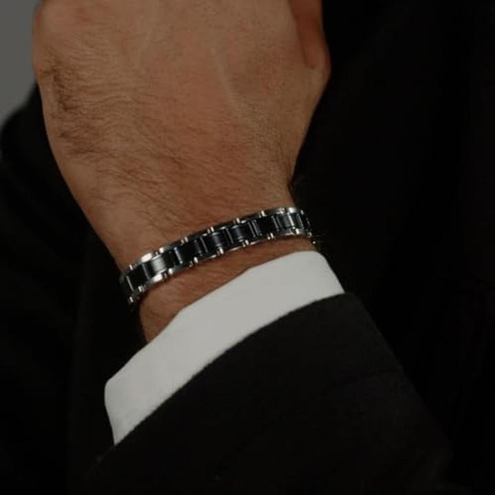 Immagine prodotto Hugo Boss Elegante bracciale bicolore da uomo Metal Links Essentials 1580664 (Acciaio inossidabile)