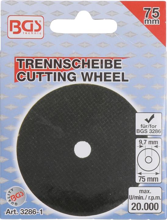 Immagine prodotto BGS Disco da taglio Ø 75 x 1,8 x 9,7 mm
