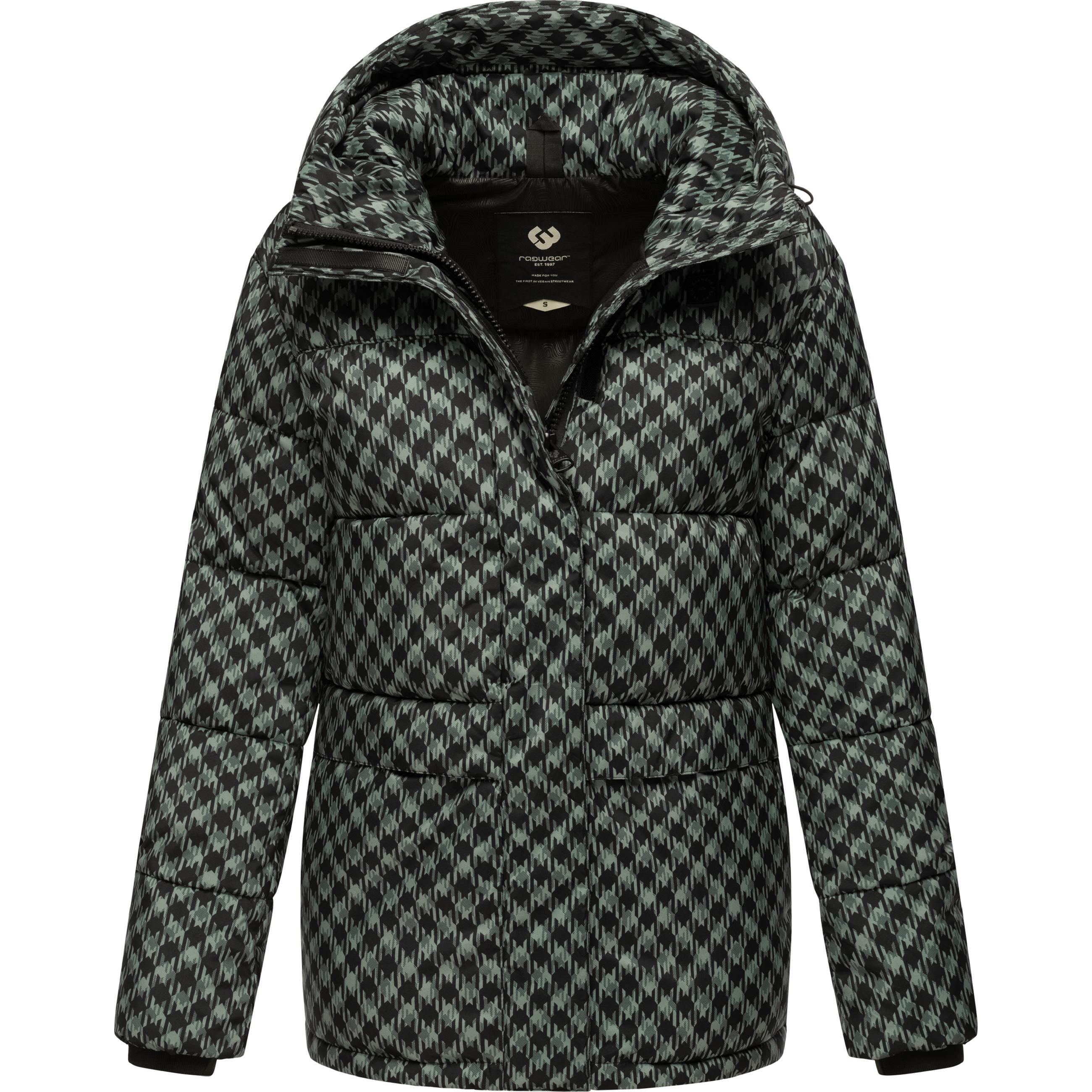 Ragwear, Damen, Jacke, Wikesh Print (XS), Grün, XS