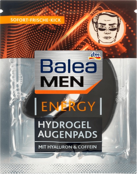 Actual product image dm Balea MEN Energy Hydrogel Eye Pads (Patches, Day)