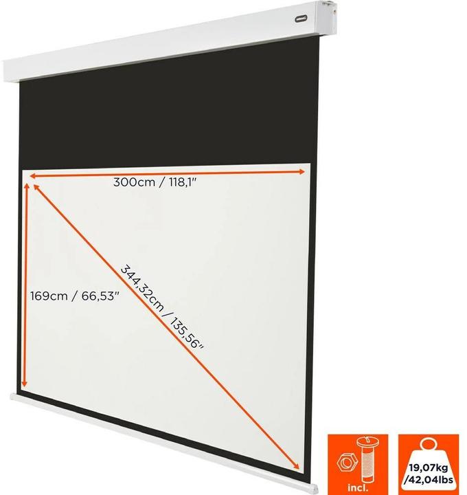 Immagine prodotto Celexon Motore schermo Batteria V2.0 Motor Pro Plus 300x169 cm 16:9 (54", 16:9)